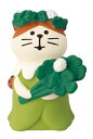 decoleコンコンブルHelloSpringフラワーにゃんこ クローバー
