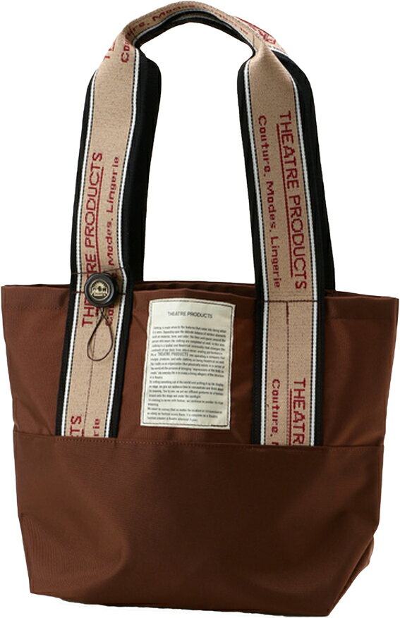 THEATRE PRODUCTSJACQUARD TAPE BAG-M-ブラウン