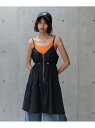 【SALE/20%OFF】フロントZIPチュニックワンピース PAGEBOY ページボーイ ワンピース・ドレス チュニック ブラック ホワイト【RBA_E】【送...