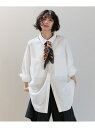 【SALE/10%OFF】ハイショクステッチルーズシャツ PAGEBOY ページボーイ トップス シャツ・ブラウス ホワイト ブラック【RBA_E】【送料無料】...