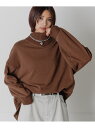 【WEB限定復刻アイテム】2WAYハイネックウラケ PAGEBOY ページボーイ トップス スウェット・トレーナー ブラウン ホワイト ブラック【送料無料】[R...
