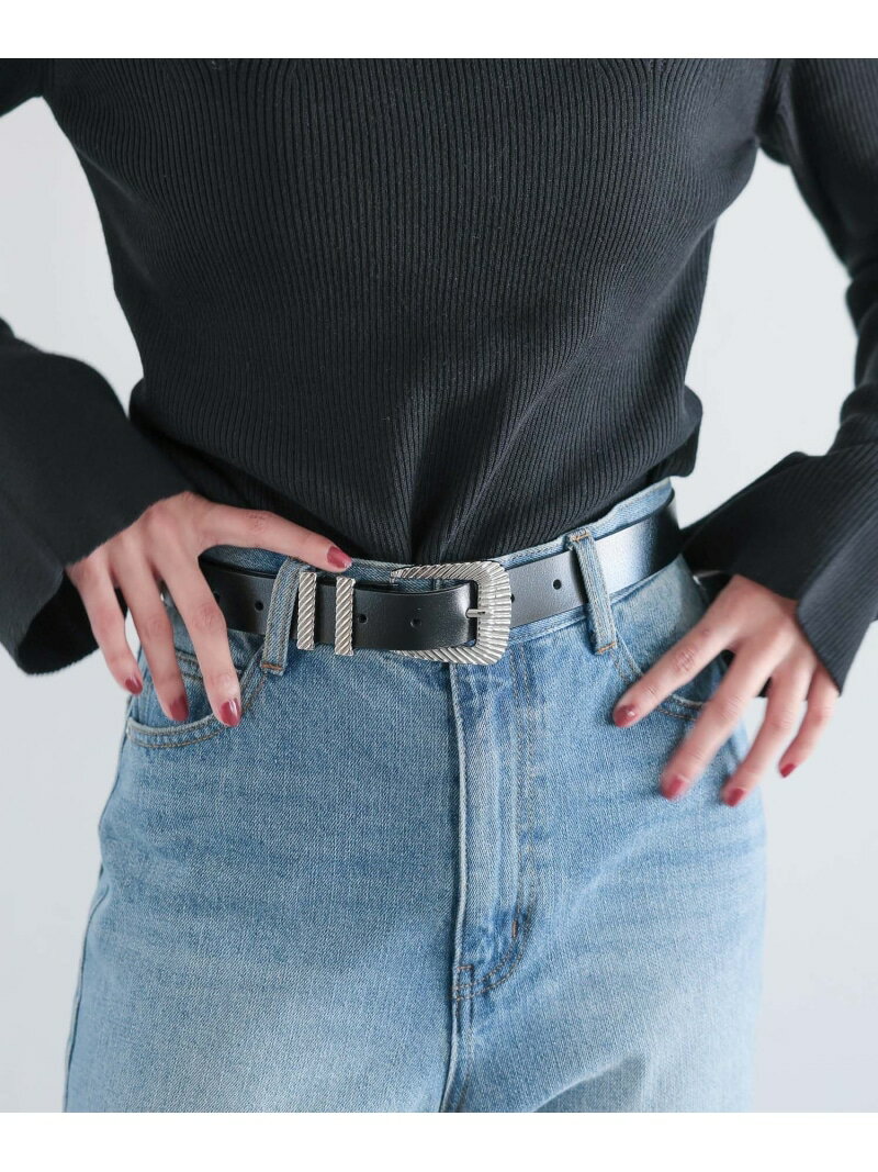 モードバックルベルト3 PAGEBOY ページボーイ ファッション雑貨 ベルト ホワイト ブラック[Rakuten Fashion]