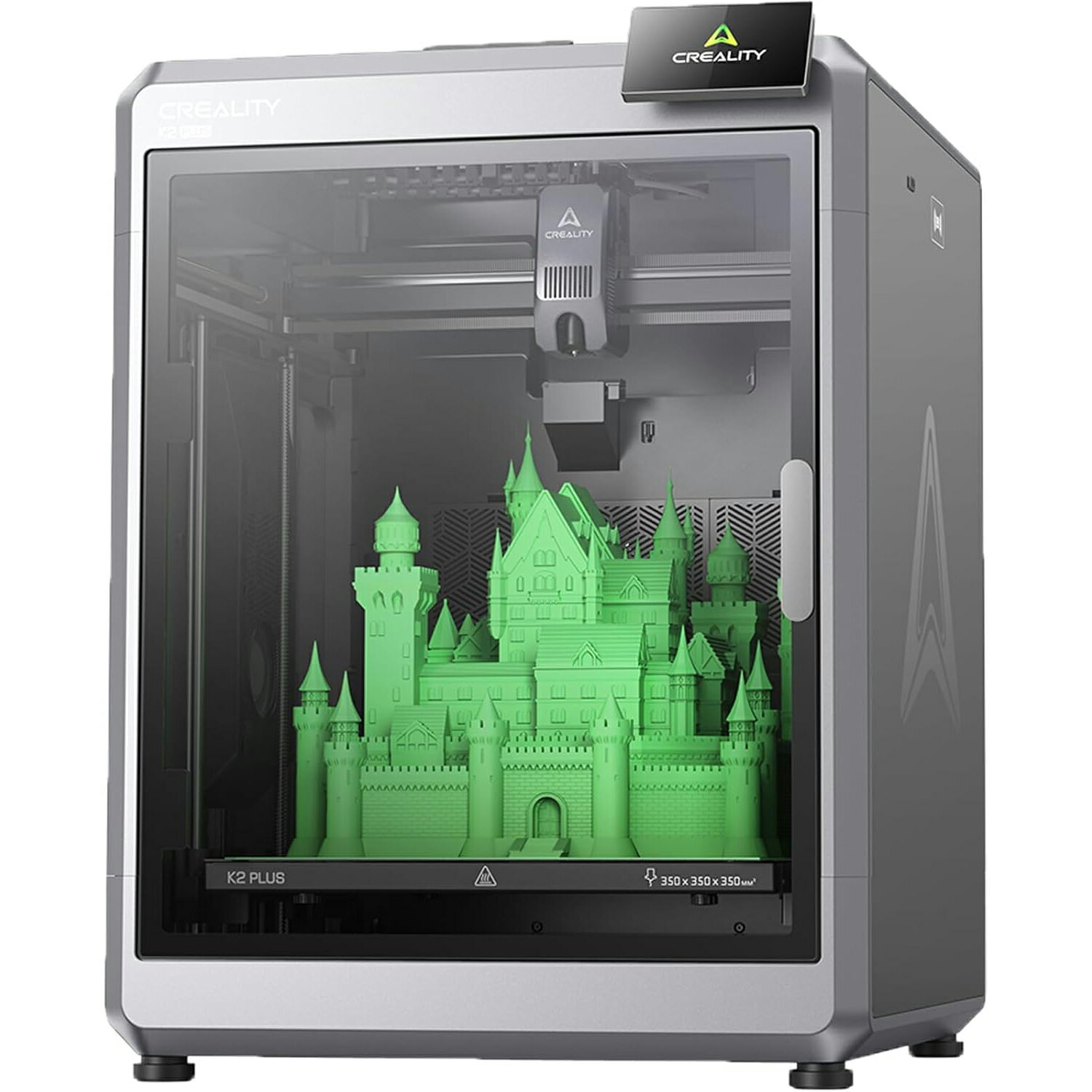 Creality K2 Plus 3Dプリンター マルチカラー印刷対応 最大600mm/sの高速印刷 デュアルAIカメラ オートレベリング 組立不要 造形サイズ350x350x350mm 日本語UI対応(CFS無し)