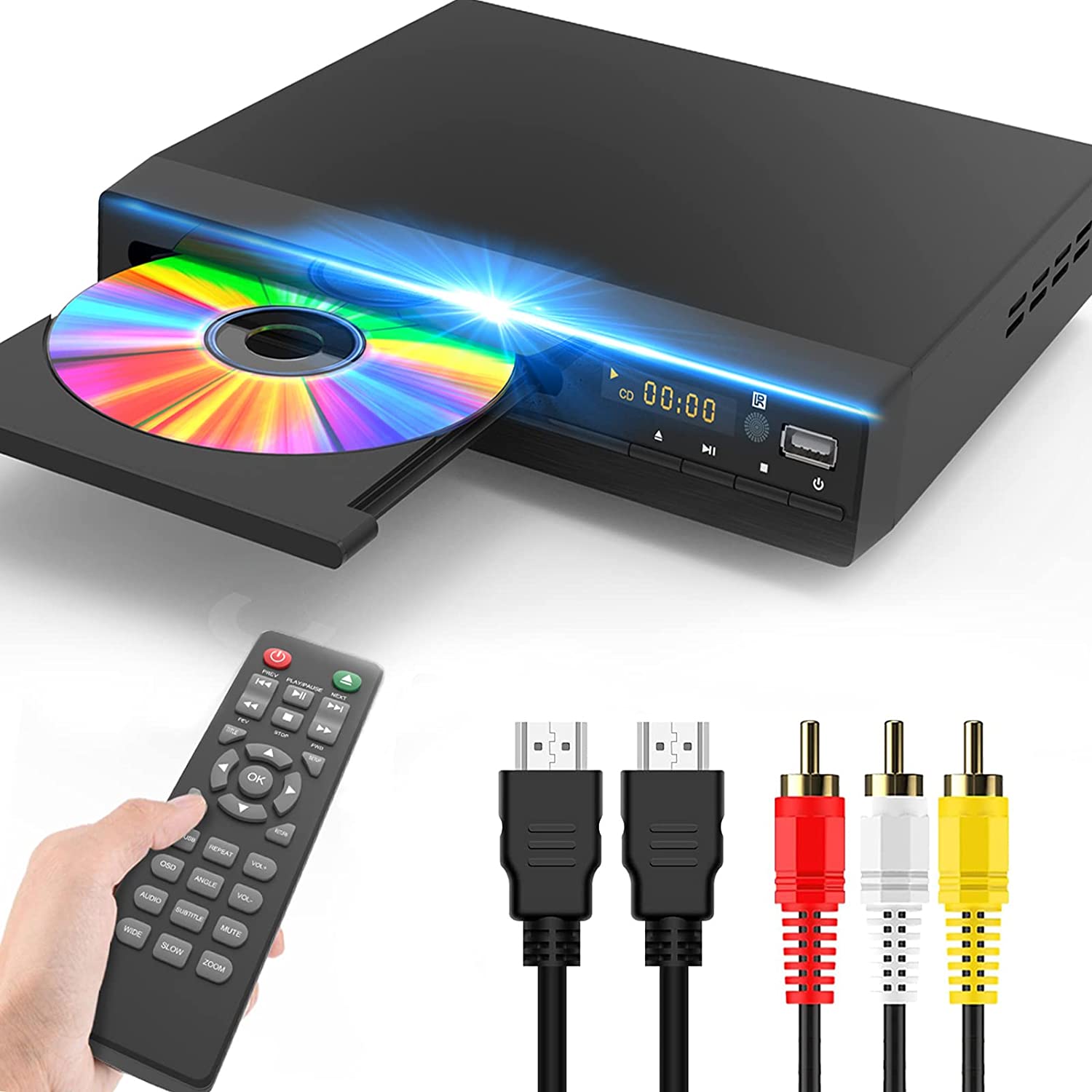 DVDץ졼䡼1080Pݡ DVD/CDѥǥ HDMIü CPRMбϿ褷ȤϾǥ롢USBAV / HDMI֥뤬°ƥӤ³Ǥޤ⥳ܸդ