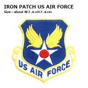 ワッペン US AIR FORCE アーミー 最大横幅7.6×高さ7.6cm前後 《刺繍ワッペン アイロンワッペン アップリケ ミリタリーワッペン》(3)