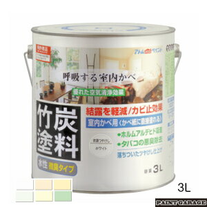 アトムハウスペイント（塗料/ペンキ）水性竹炭塗料1.6L　各色のサムネイル