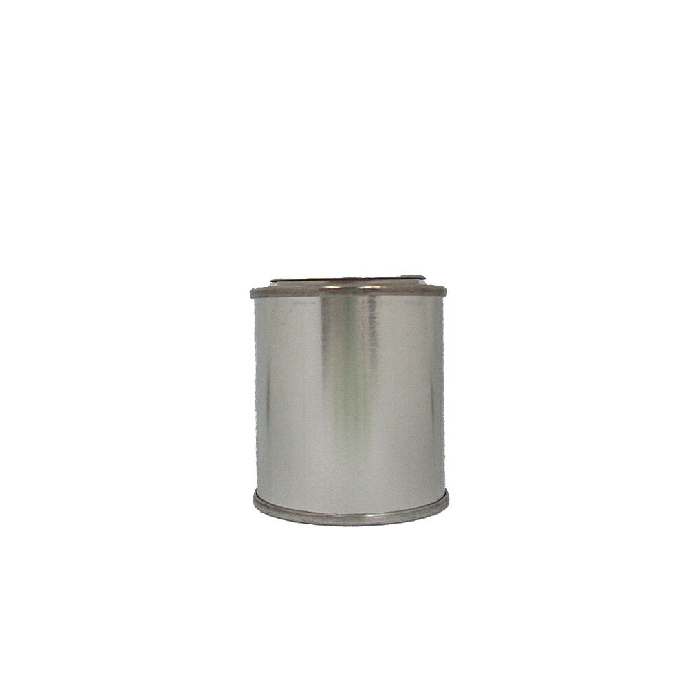 ブリキ丸缶　1/12L用　フタ付き（塗料容器　塗装容器　ブリキ缶）
