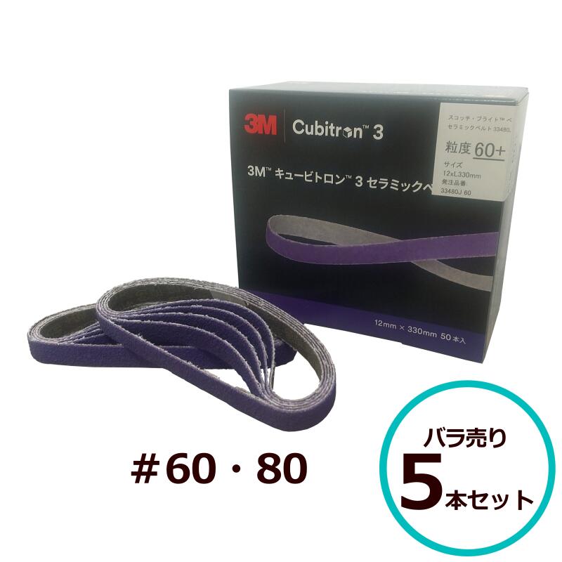 楽天市場】3m 5712 キュービトロン 2 セラミックベルト 12mm×330mmの通販