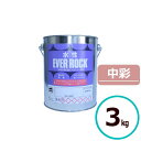 ロックペイント 水性エバーロック 中彩 3kg 塗料 室内 屋内 内壁 内装 住宅 事務所 店舗 つや消し