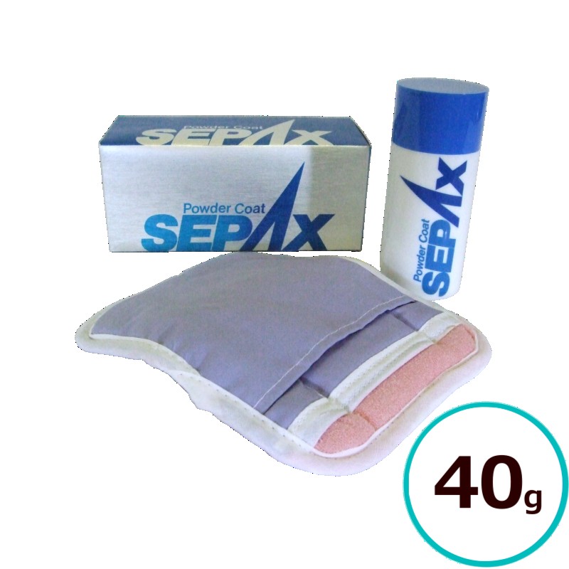 セパックス 40g グローブ付 パウダーワックス 自動車塗装 コーティング スノボー サーフィン セントラル産業