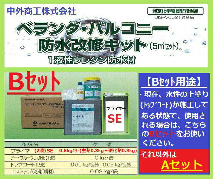 バルコニー 防水改修キット Bセット