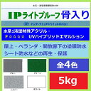 【5月10日はP2倍！最大1500円OFFクーポン発行中！】ベランダ 塗料 インターナショナルペイント IPライトプルーフ 骨入り 5kg全4色 ツヤ消し 屋上 開放廊下 防水 水性