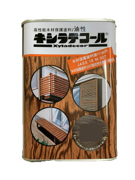 【 ベロ付 】キシラデコール 112ジェットブラック 4L(約20〜28平米分) 大阪ガスケミカル 屋外木部用塗料 ペンキ 業務用油性