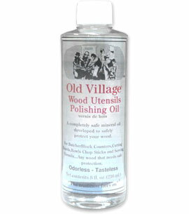 食に安全なミネラルオイル Wood Polishing Oil(木製食器用オイル) 236ml Old Village(オールドビレッジ)