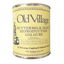 バターミルクペイント 全23色 ツヤけし 3785ml(約25平米分)Old Village(オールドビレッジ) Buttermilk Paint 水性 多用途 自然塗料 DIY クラフト リメイク 赤ちゃんにも安心 安全な水性ペンキ