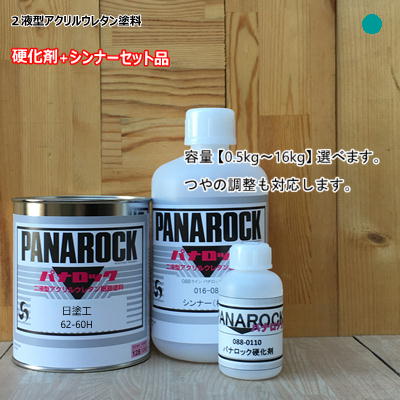 日塗工 【62-60H】 マンセル 2.5B6/4 【主剤+硬化剤+シンナー】 パナロック 2液型ウレタン塗料 自動車 ロックペイント