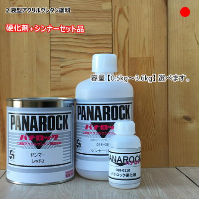 （主剤+硬化剤+シンナー付） パナロック 2液型ウレタン塗料 建設機械 ロックペイント YANMAR
