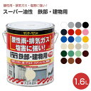 【期間限定P5倍】 スーパー油性 鉄部・建物用 1.6L (多用途/鉄部/木部/ペンキ/塗料/サンデーペイント)