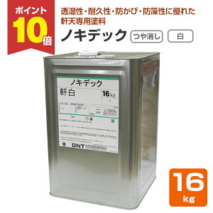【7/5限定P10倍】 ノキデック つや消し 軒白 16kg (大日本塗料 水性 軒天 塗料 強膜形)