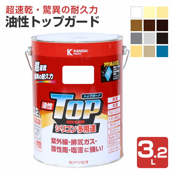 Rakuten - カンペハピオ 油性トップガード 全12色 3.2L
