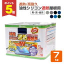 【期間限定P5倍】 油性シリコン遮熱屋根用 黒・ブルー・緑系 7kg(カンペハピオ/ペンキ/塗料)