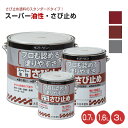【期間限定P10倍】 サンデーペイント スーパー油性・さび止め 0.7L 1.6L 3L 赤さび/さび色/鼠(ねずみ)