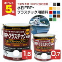 【期間限定P5倍】 サンデーペイント 水性FRP・プラスチック用塗料 全15色 0.7L 1.6L