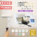 ＼2,500円OFFクーポン配布中／【漆喰塗料】 EF漆喰EASY 16kg 専用塗装セット（B） 塗り面積 タタミ19枚分 ＜10色＞ ローラーで塗れる (水性 しっくい 漆喰壁 日本製) STK-37