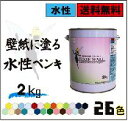 壁紙用水性塗料　PIXIE WALL（ピクシーウォール）:スタンダードカラー＆ブライトカラー 2kg