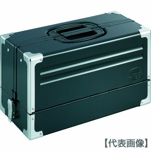 樂天商城 - TONE　ツールケース（メタル）　V形3段式　マットブラック（BX331BK）390-4393【TONE（株）】