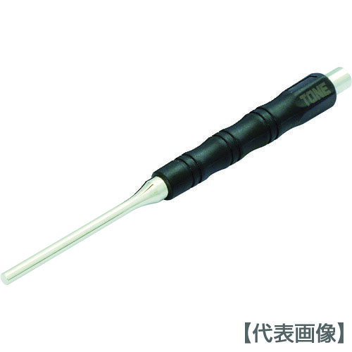 製品仕様 商品名 TONE　ピンポンチ4mm（PP-04）498-1537【TONE（株）】 内容量1個 販売単位1個 仕様●全長（mm）:150●幅（mm）:8●先端径（mm）:4.0 材質／仕上●構造用鋼 原産国日本 質量45 質量単位G 特長●平行ピン・スプリングピン・テーパーピンの抜き差し作業に最適です。●握りやすくすべりにくい凹凸形状グリップです。●転がりにくい六角形状です。 用途●スプリングピンなどの抜き取り作業に。 当店では2014年3月31日23時59分までは、販売価格を旧税率で表示しています。 出荷や発送が4月1日以降になる場合は別途増税分をご請求させていただく場合がございます。 関連商品商品詳細