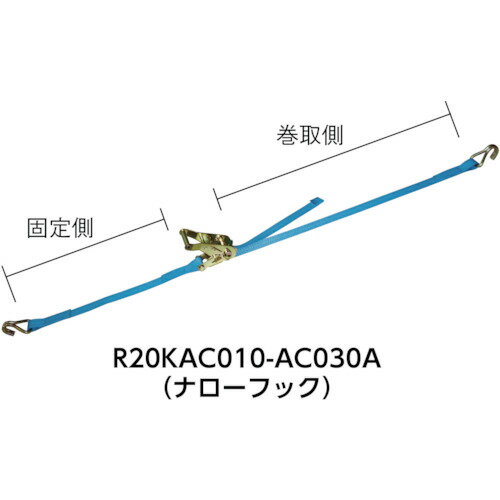 TESAC　ラッシングベルト（ベルト荷締機）ラチェットバックル式エンドレスタイプ（R50N060000A）