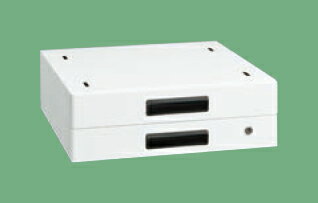 作業台用オプションキャビネット（ホワイト）（NKL－20WA）作業台奥行寸法600mm用【サカエ】 ※代引決済不可、個人宅配送不可