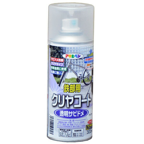 鉄部用クリヤコートスプレー　300ml　透明（クリヤ）