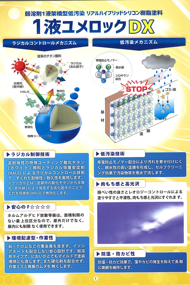 1液ユメロックDX YUMEROCK 　15kg　オキサイドレッド(024-5225)【ロックペイント】