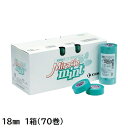 ミラクルミント 建築塗装用マスキングテープ 18mm 1箱(70巻入り)【カモ井加工紙】※取り寄せ品