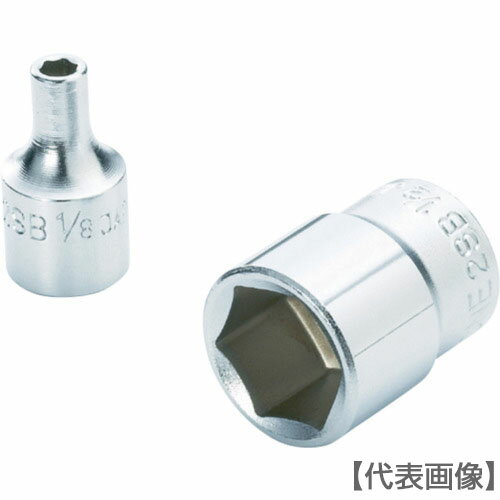 TONE　ソケット（インチ）　（6角）　吋目　3／8inch　全長23．5mm（2SB-12）369-4721【TONE（株）】