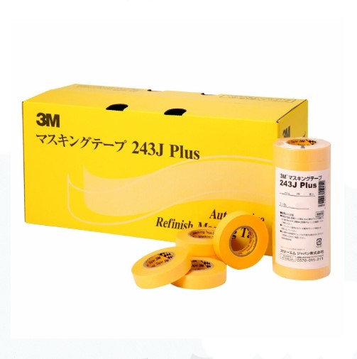 製品仕様 商品名 マスキングテープ No.243J Plus 10mm×18m 1箱(120巻)【3M(住友スリーエム株式会社)】 内容量10mm×18m 120巻 色黄 ご注意事項モニターの発色の具合によって実際のものと色が異なる場合がございます。ご了承ください。 その他商品説明特徴・手切れ性能はそのままに縦裂けしにくい。・直線、曲線とも貼りやすい。・軽く引き出せます。・幅広製品での作業がしやすい。・貼りやすさはそのままに、糊残り性能を向上。用途・自動車塗装に。シーリング用。 当店では2014年3月31日23時59分までは、販売価格を旧税率で表示しています。 出荷や発送が4月1日以降になる場合は別途増税分をご請求させていただく場合がございます。 関連商品