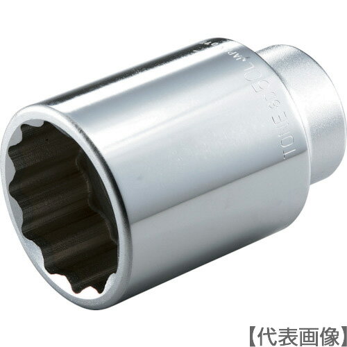 TONE　ディープソケット（12角）　対辺寸法19mm　全長100mm（6D-19L）810-9266【TONE（株）】
