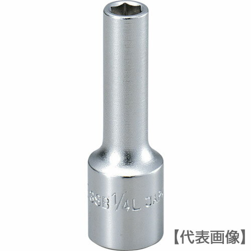 TONE　ディープソケット（6角）　吋目　7／16inch（3SB-14L）810-9487【TONE（株）】