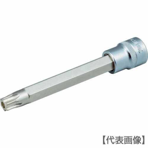 TONE　ヘックスローブソケット ロングトルクスソケット（いじり防止タイプ） T30 差込角9.5mm 先端寸法..