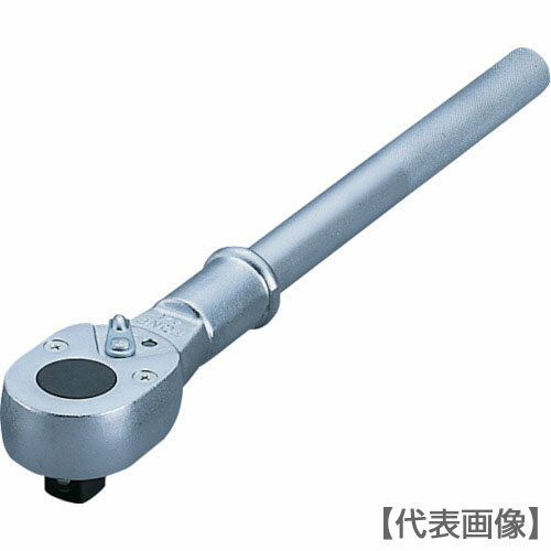 TONE　ラチェットハンドル　歯数24枚　差込角19．0mm　全長400mm（471S）123-3017【TONE（株）】