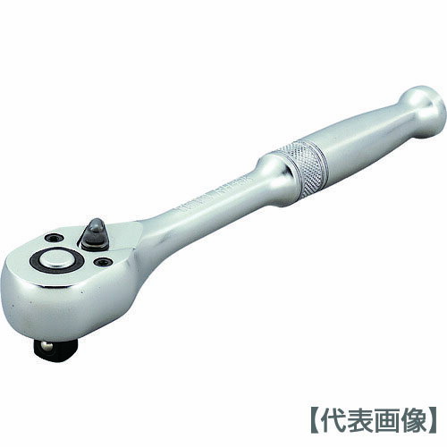 TONE　ラチェットハンドル（ホールドタイプ）　12．7凸　257mm　48枚歯（RH43K）369-9137【TONE（株）】