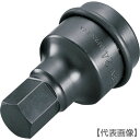 TONE インパクト用ヘキサゴンソケット 対辺寸法24mm 差込角25.4mm(8AH-24)119-8017【TONE(株)】