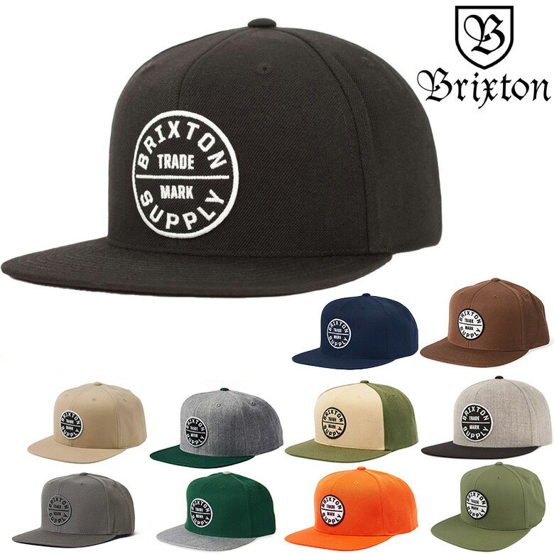 ブランドキャップ（メンズ） ブリクストン キャップ BRIXTON OATH 3 SNAPBACK CAP キャップ スナップバックキャップ 帽子 ベースボールキャップ