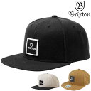 ブリクストン キャップ BRIXTON ALPHA SQUARE MP SNAPBACK CAP キャップ スナップバックキャップ 帽子 ベースボールキャップ