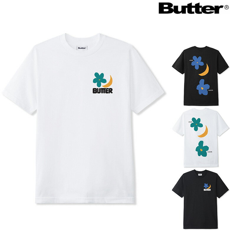 バターグッズ Tシャツ BUTTER GOODS SIMPLE MATERIALS TEE 半袖T プリントT スケート T-SHIRT スケーター 正規取扱店