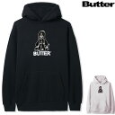 バターグッズ パーカー BUTTER GOODS HOUND EMBROIDERED PULLOVER HOOD フードスウェット プルオーバー パーカー スケート スケーター