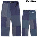 o^[ObY pc BUTTER GOODS WASHED CANVAS PATCHWORK PANTS NC~Opc C[W[pc XP[g oM[pc Chpc JEANS XP[^[