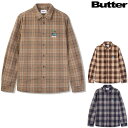 o^[ObY Vc BUTTER GOODS CHERRY FLANNEL SHIRT `FbNVc lVc XP[g XP[^[